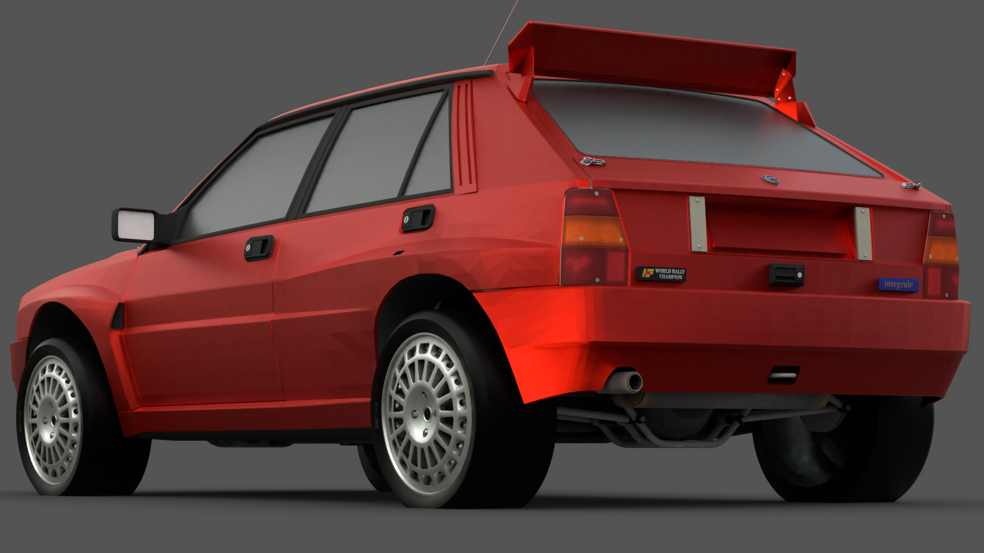 1992 Lancia Delta 3D Model High-Quality Detailed Design Low-poly 3D model_10