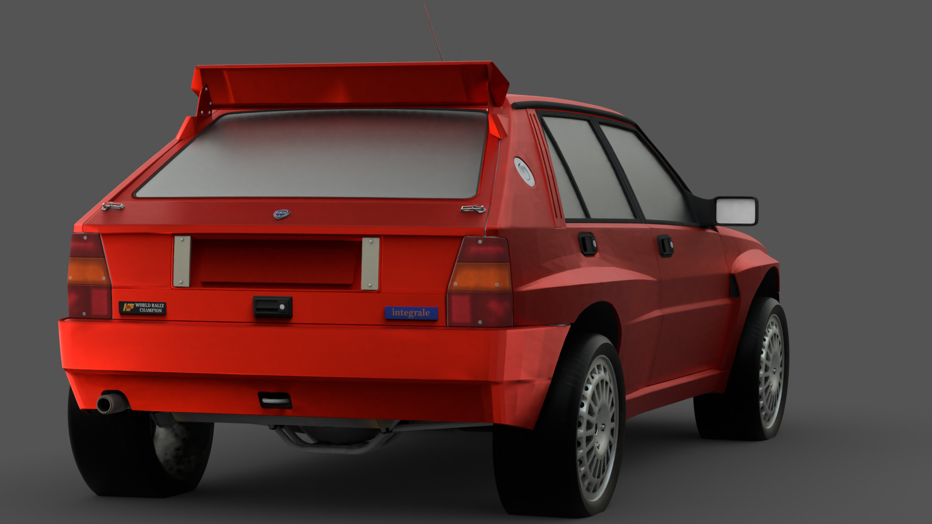 1992 Lancia Delta 3D Model High-Quality Detailed Design Low-poly 3D model_15