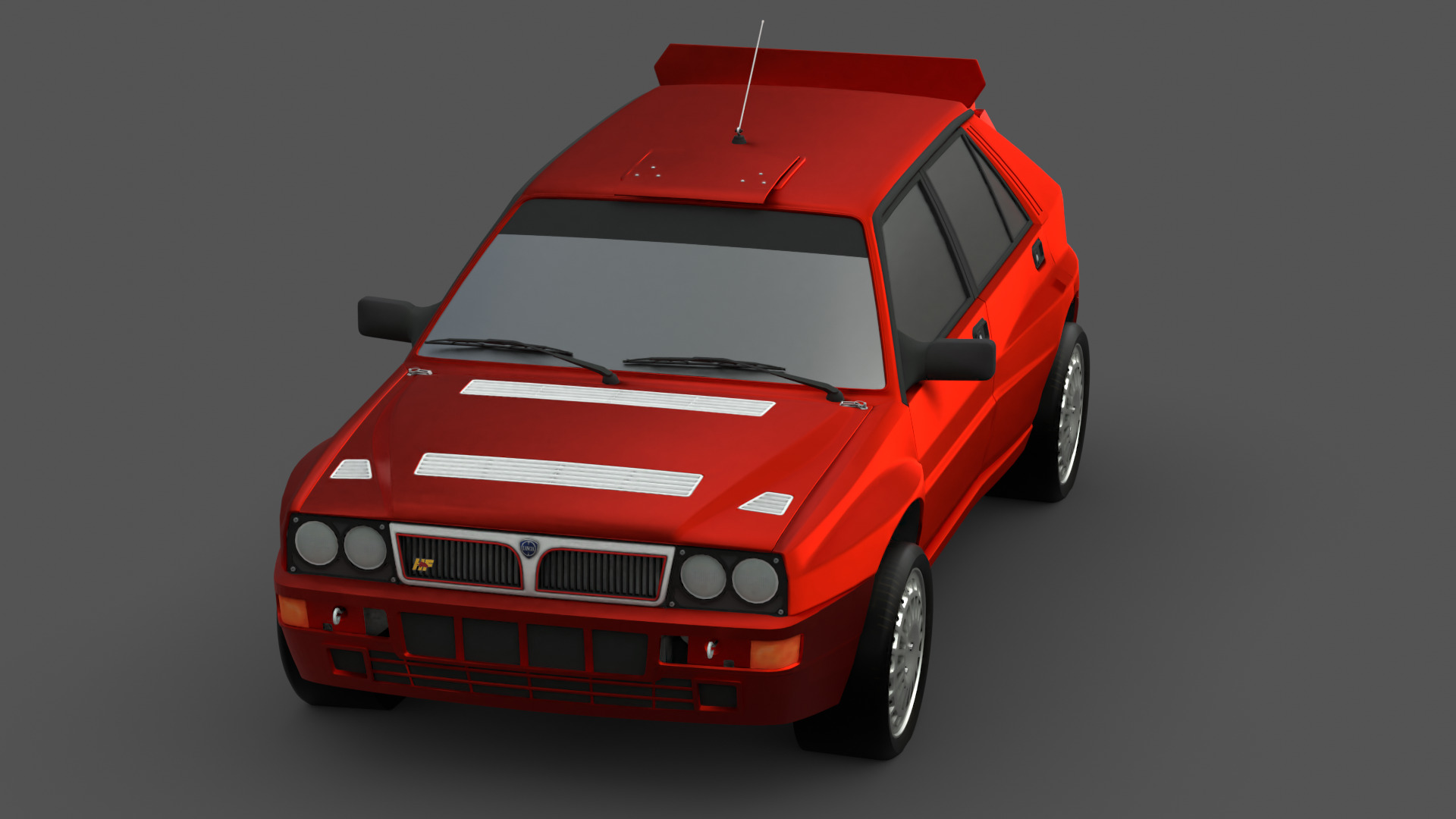 1992 Lancia Delta 3D Model High-Quality Detailed Design Low-poly 3D model_17