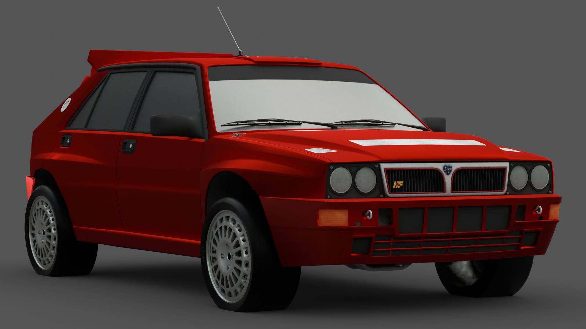 1992 Lancia Delta 3D Model High-Quality Detailed Design Low-poly 3D model_16