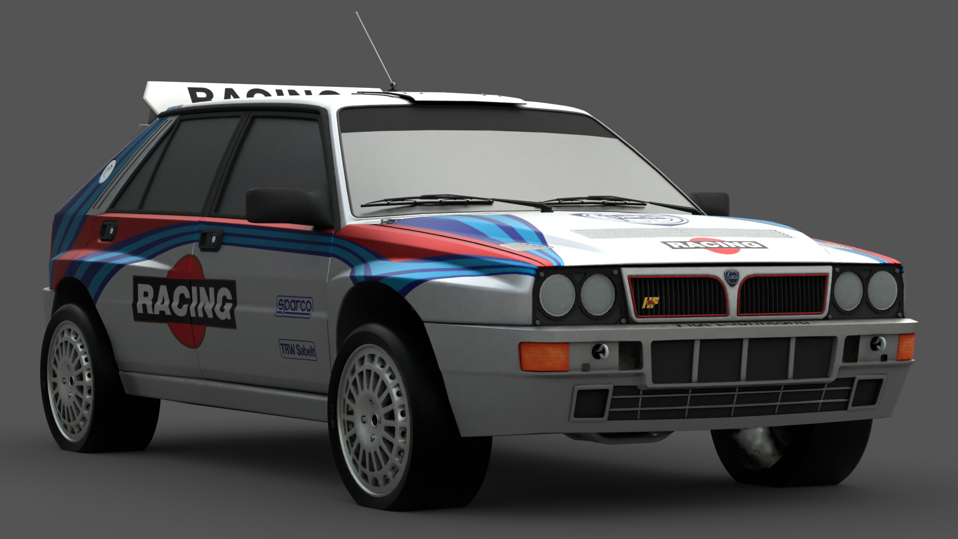 1992 Lancia Delta 3D Model High-Quality Detailed Design Low-poly 3D model_5