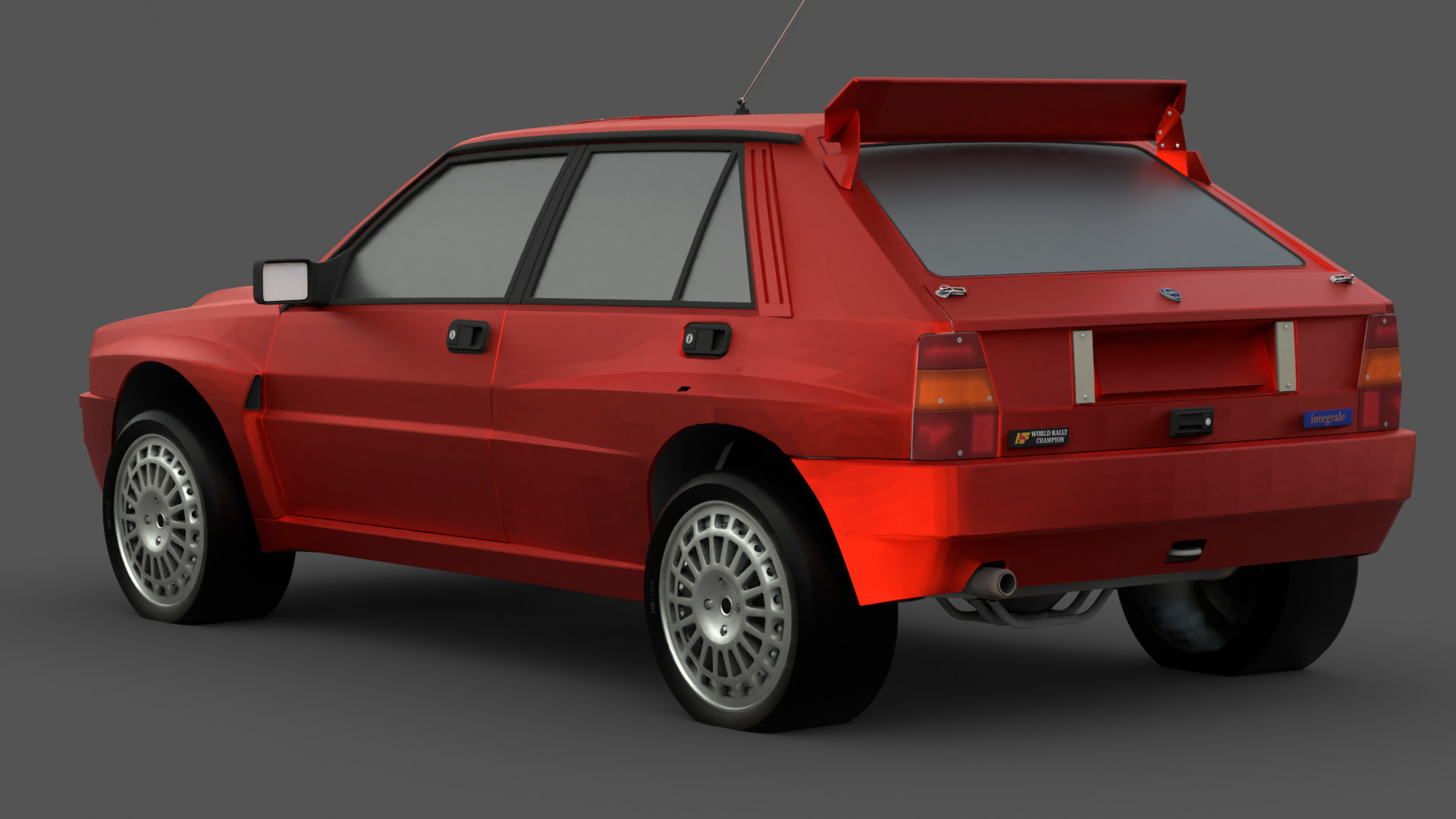 1992 Lancia Delta 3D Model High-Quality Detailed Design Low-poly 3D model_11