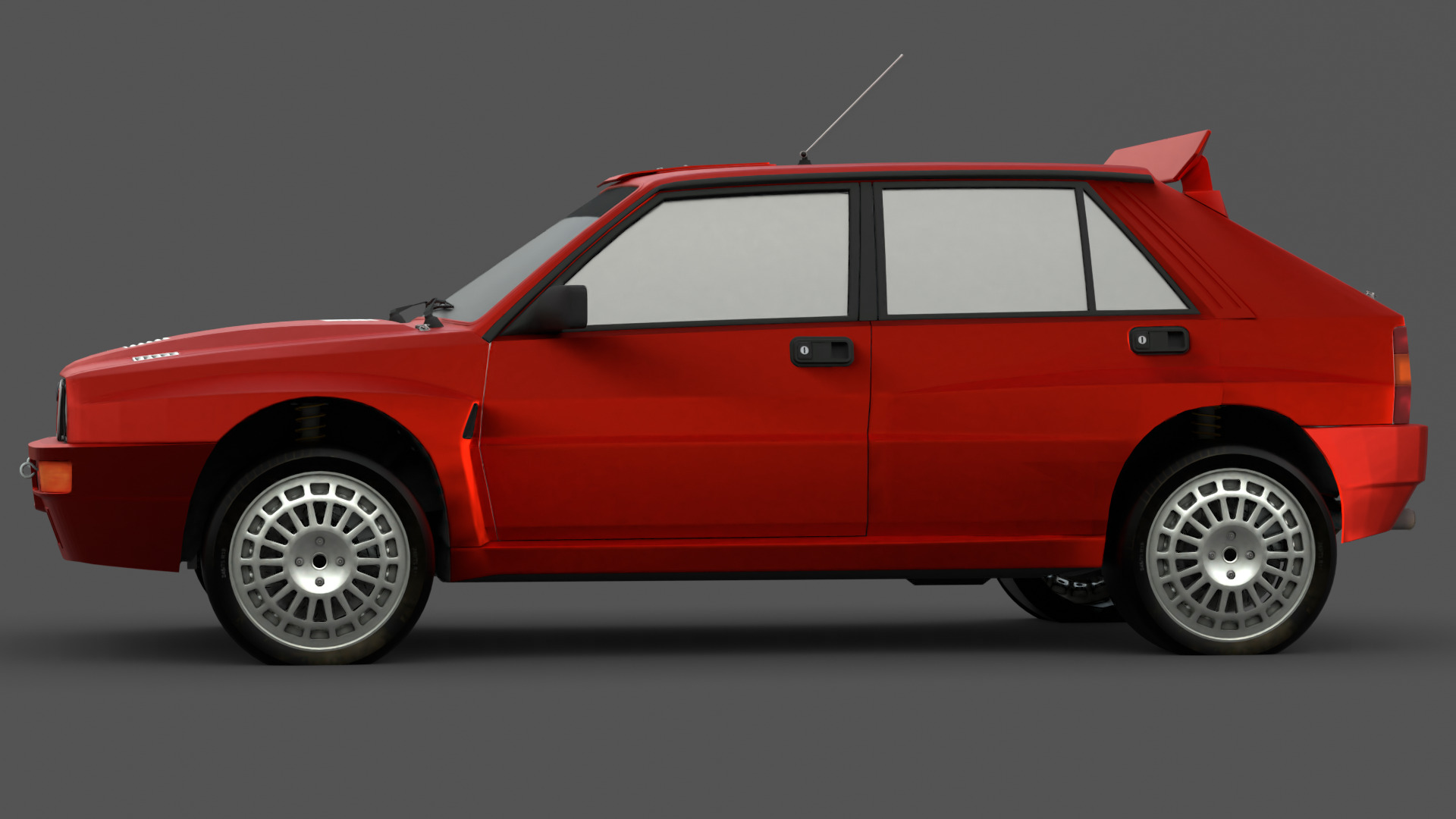 1992 Lancia Delta 3D Model High-Quality Detailed Design Low-poly 3D model_13