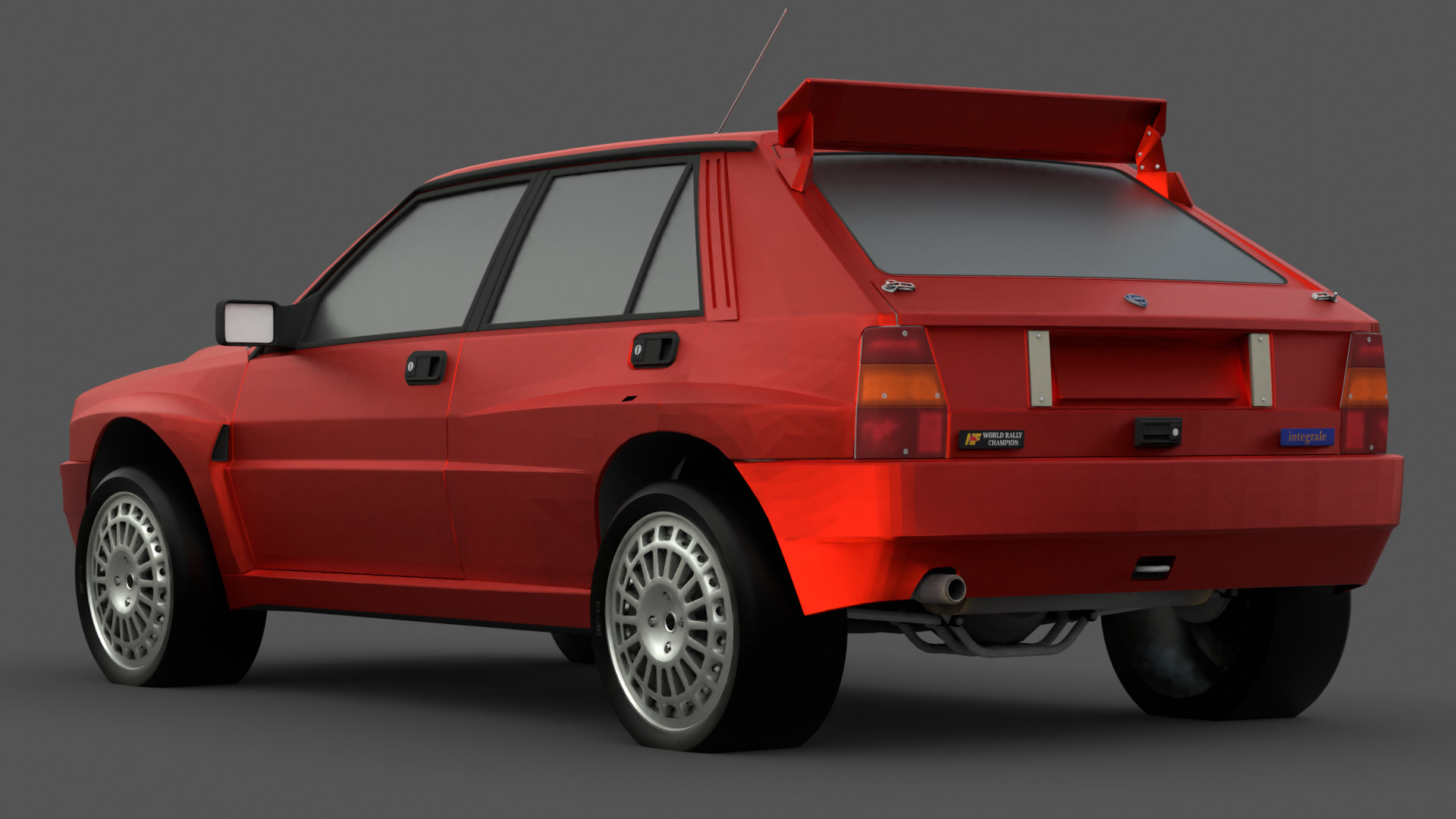 1992 Lancia Delta 3D Model High-Quality Detailed Design Low-poly 3D model_14