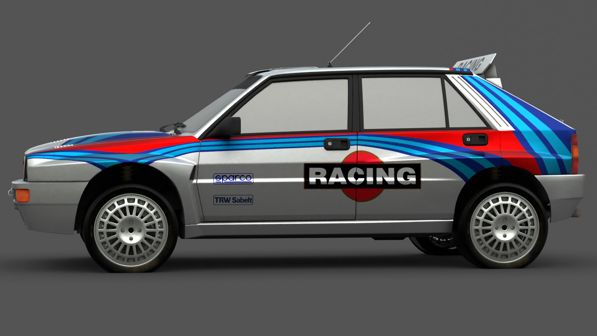 1992 Lancia Delta 3D Model High-Quality Detailed Design Low-poly 3D model_1