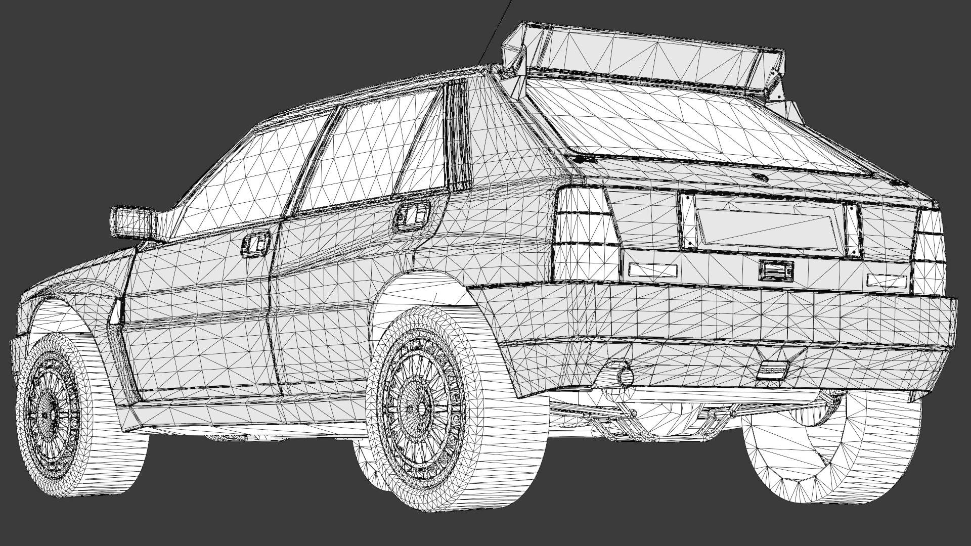 1992 Lancia Delta 3D Model High-Quality Detailed Design Low-poly 3D model_19