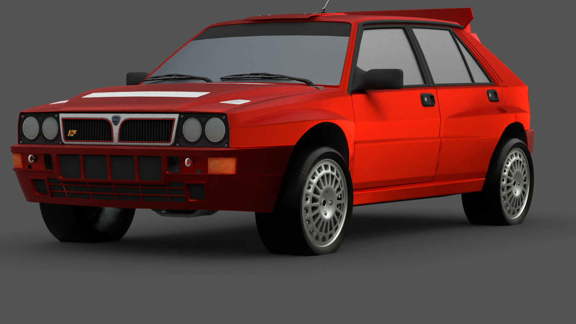 1992 Lancia Delta 3D Model High-Quality Detailed Design Low-poly 3D model_12
