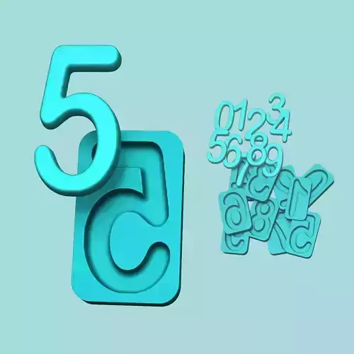 0-9 Numbers Molds - Silicon Maker - Template