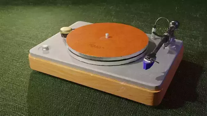 The Shinola Runwell Turntable Low-poly 3D model