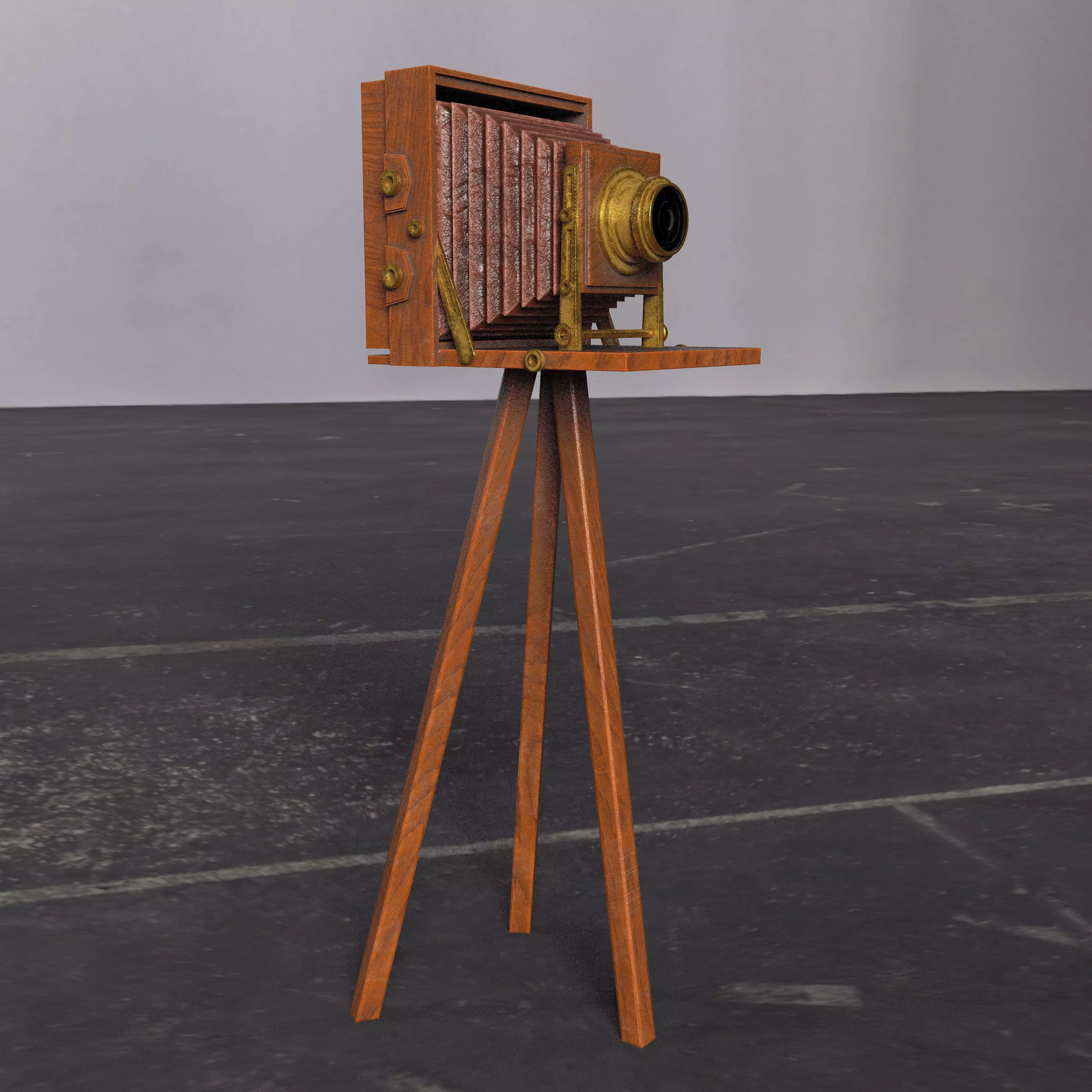 Vintage Camera 3D Model Low-poly 3D model