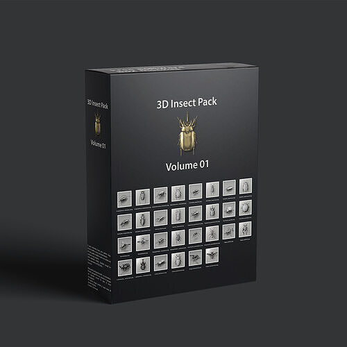 Realistic Insects Pack - Volume 01 3D model