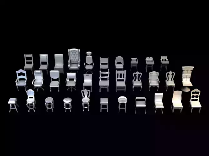 Miniatures - The Sims - Chairs