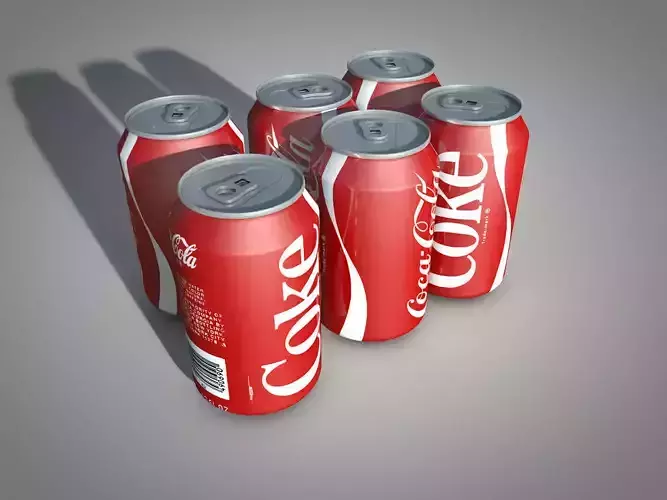 Can of Coke textured