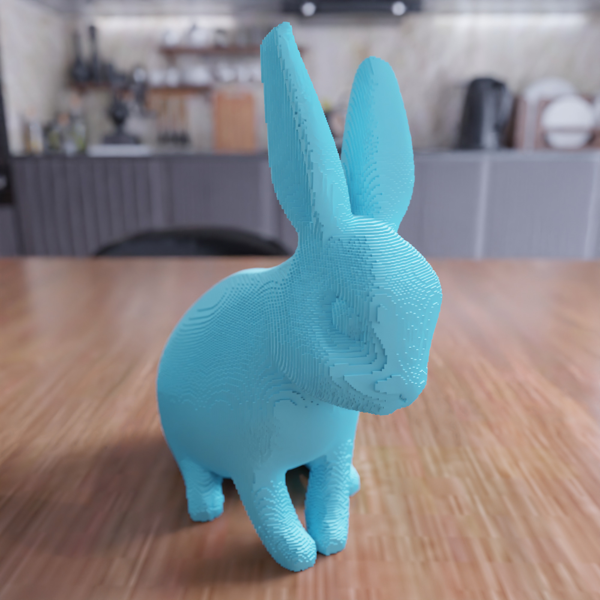 Block Easter Bunny - 424 3D print model_7