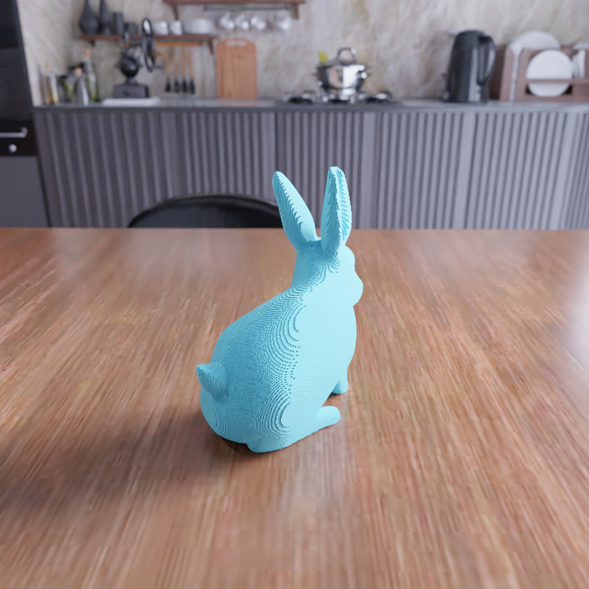 Block Easter Bunny - 424 3D print model_4