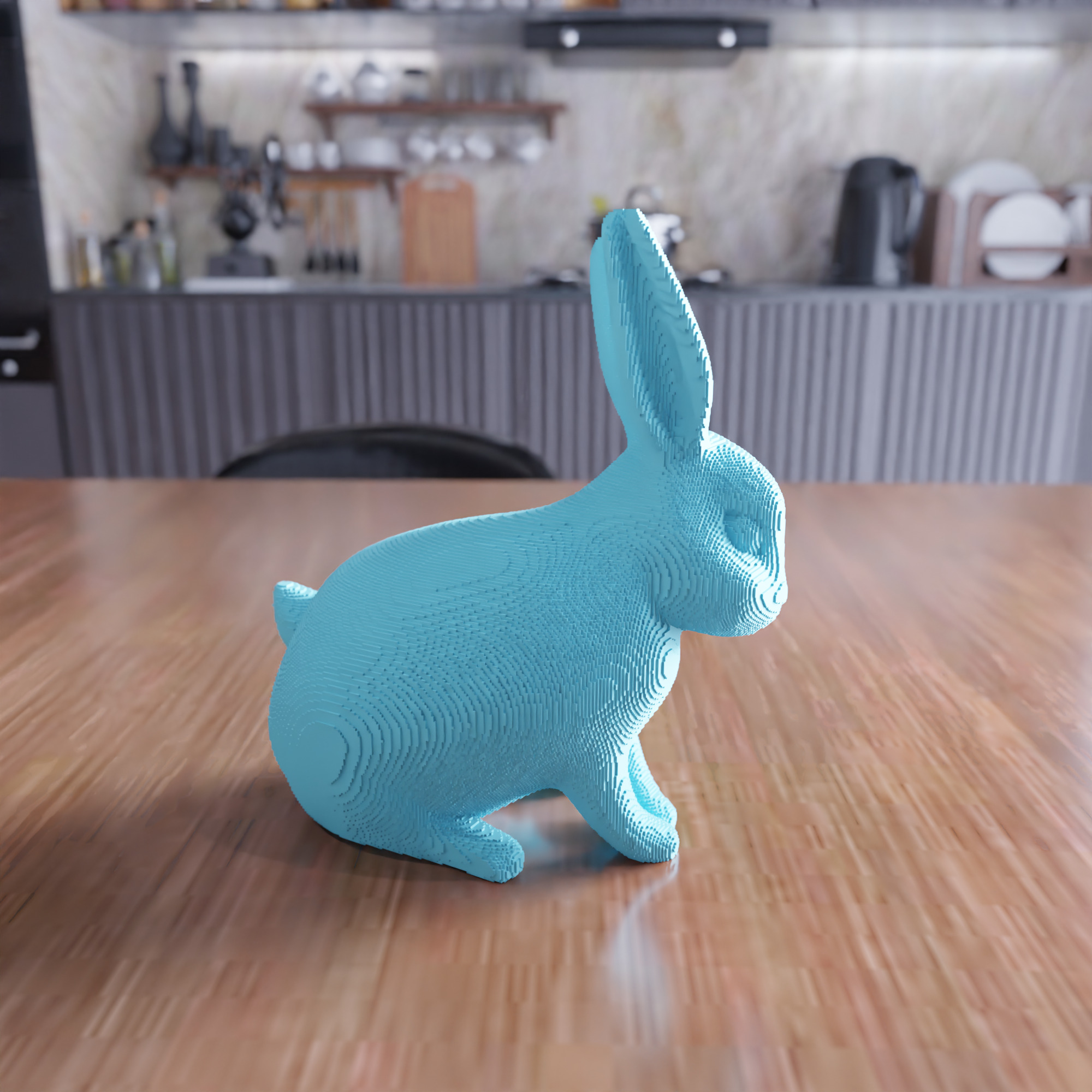 Block Easter Bunny - 424 3D print model_2