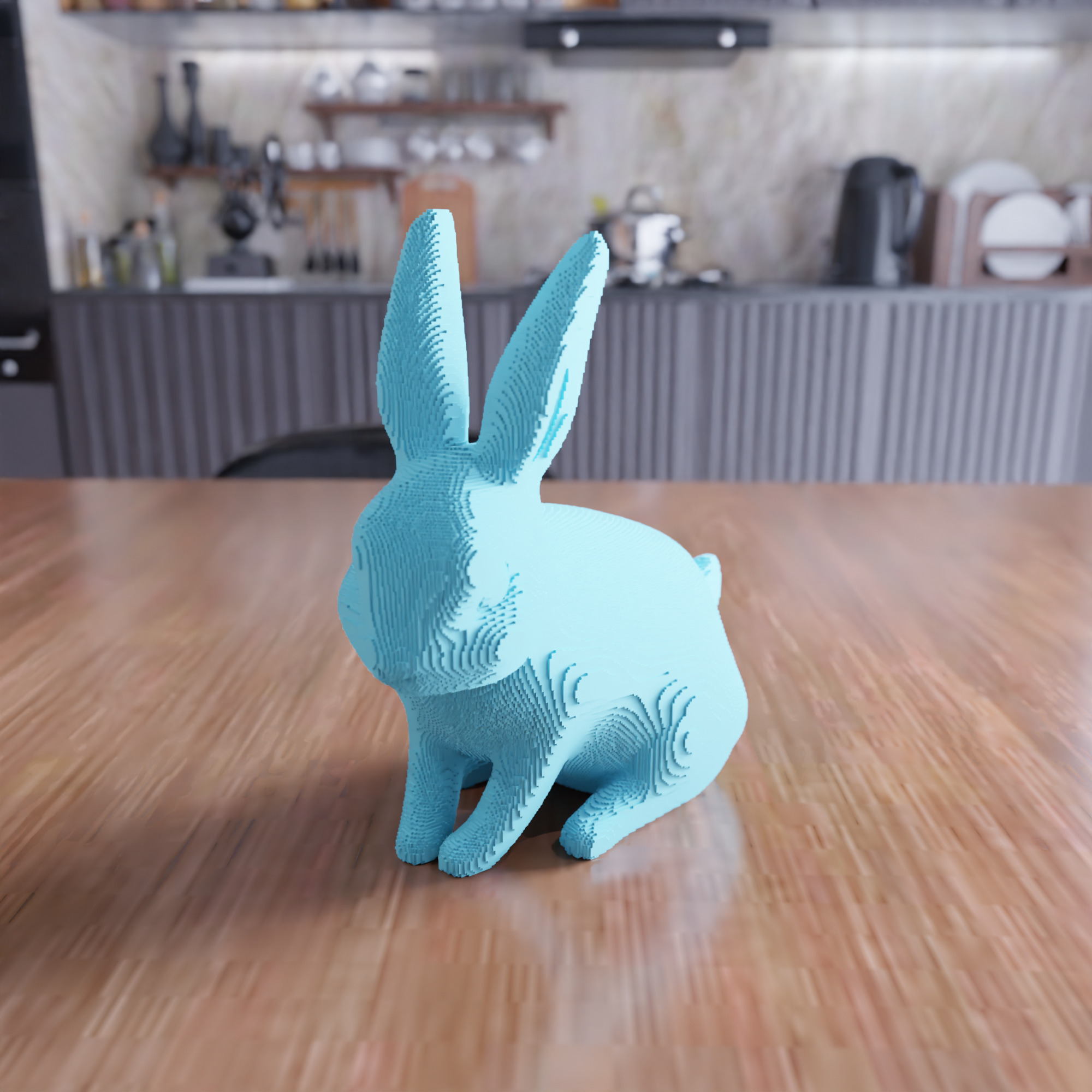 Block Easter Bunny - 424 3D print model_3