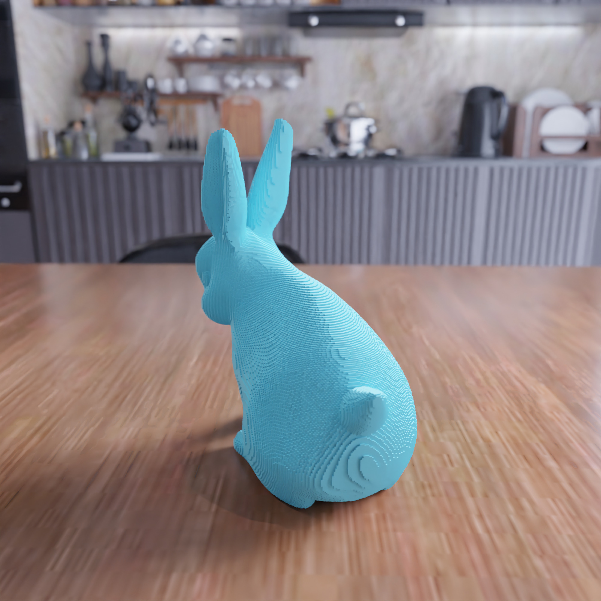 Block Easter Bunny - 424 3D print model_1