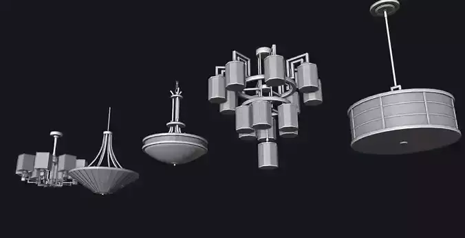 Japanese Chinese Lights Chandelier