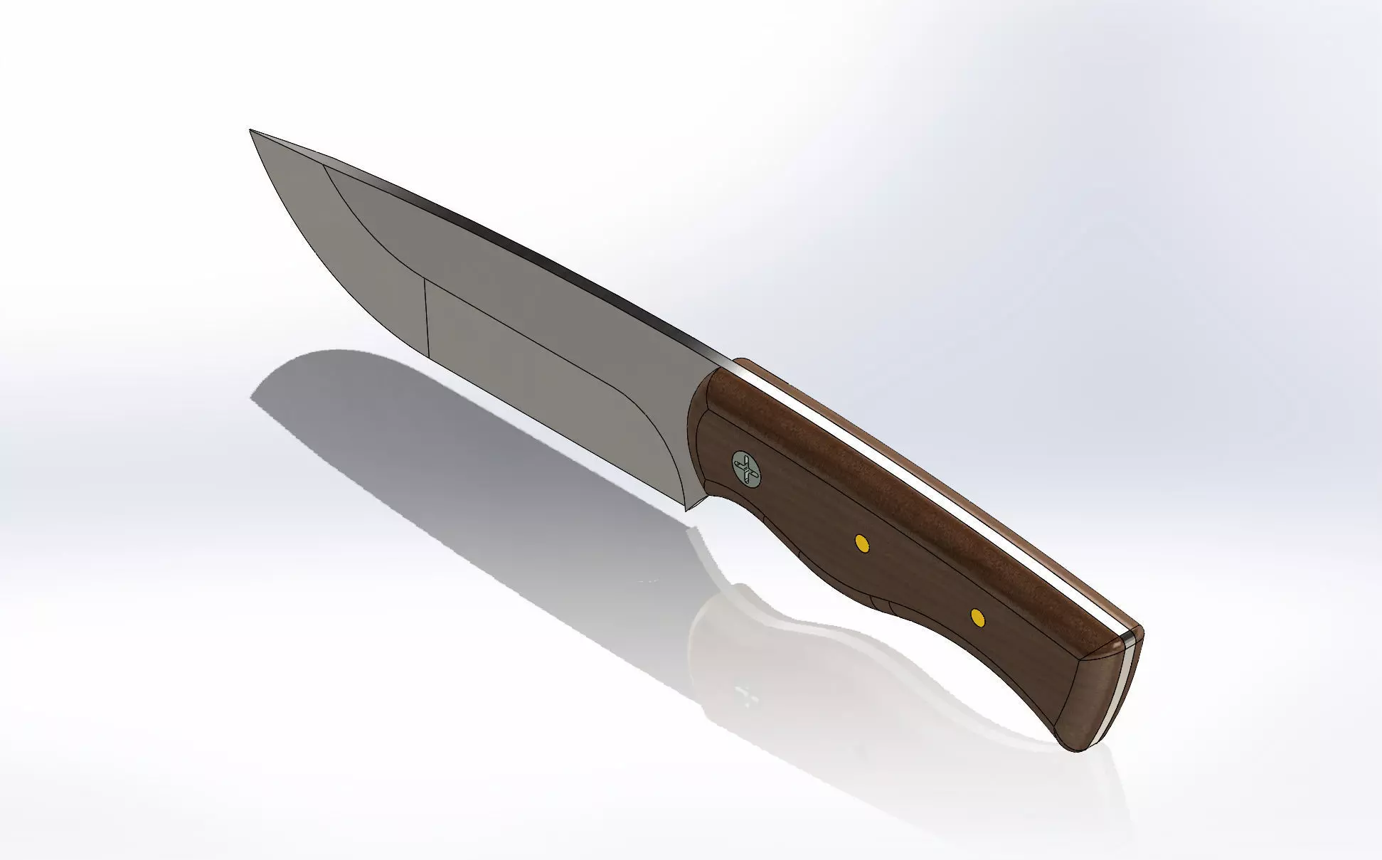 Bushcraft Knife 3D model