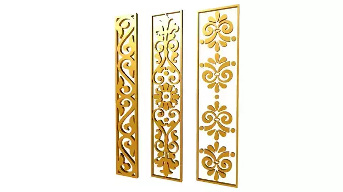 Gold Carving 6 3D model