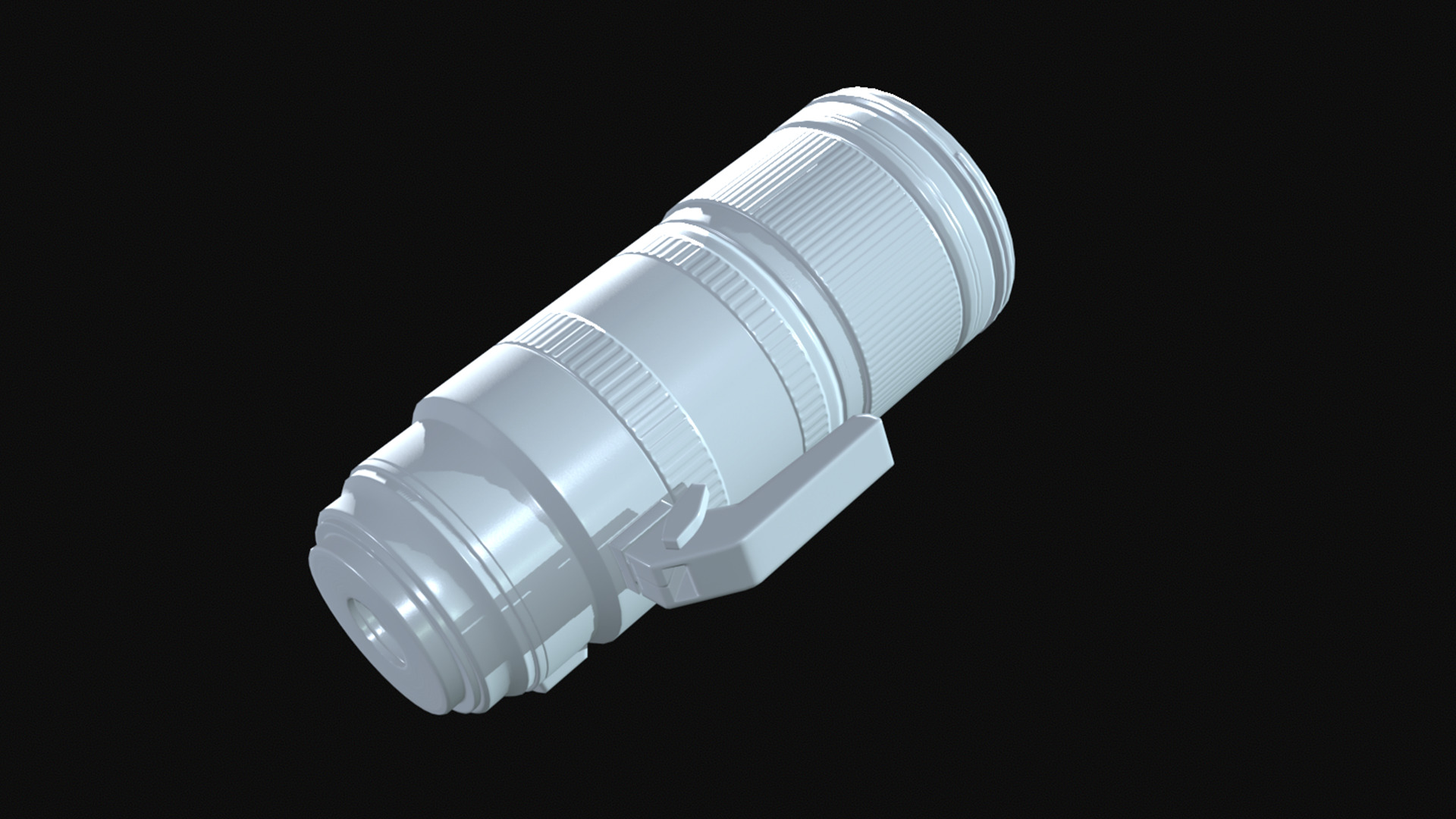 Telephoto Lens Game Ready Asset Low-poly 3D model_15