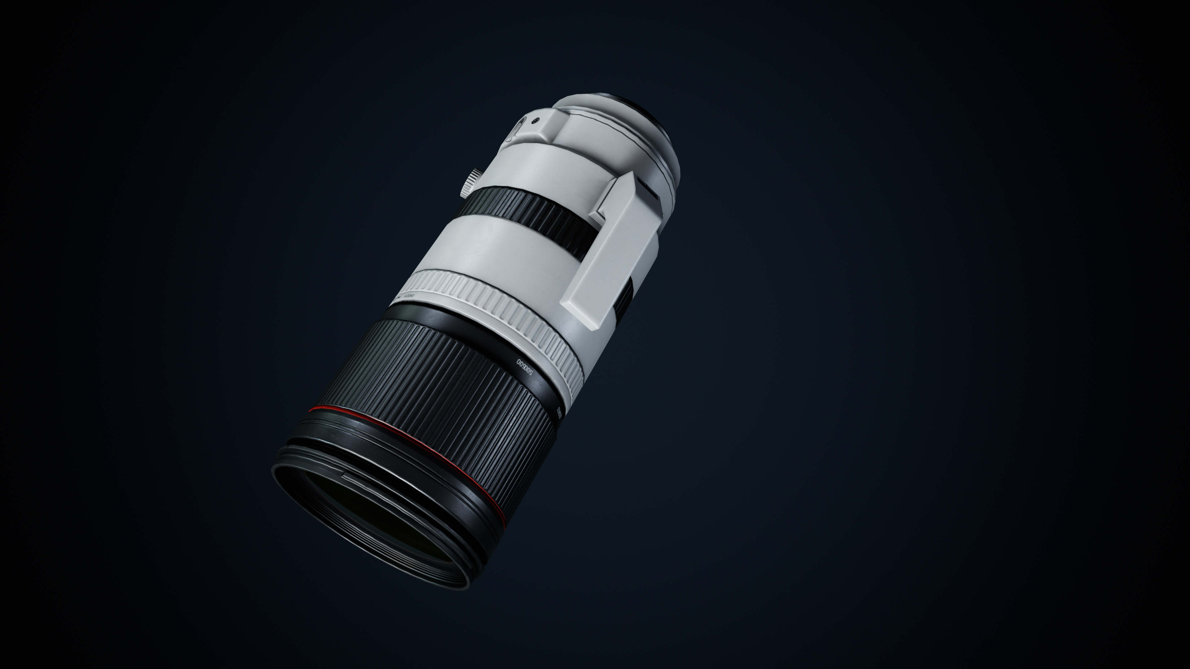 Telephoto Lens Game Ready Asset Low-poly 3D model_12
