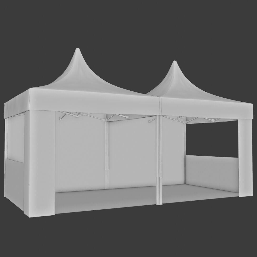 Tent Event 4 Low-poly 3D model_5