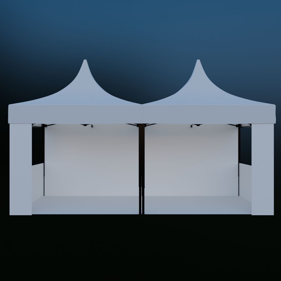 Tent Event 4 Low-poly 3D model_1