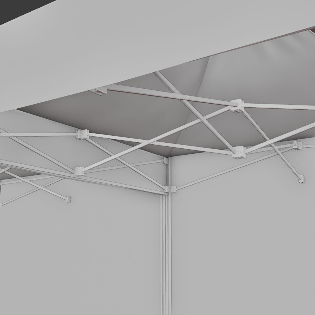 Tent Event 4 Low-poly 3D model_7