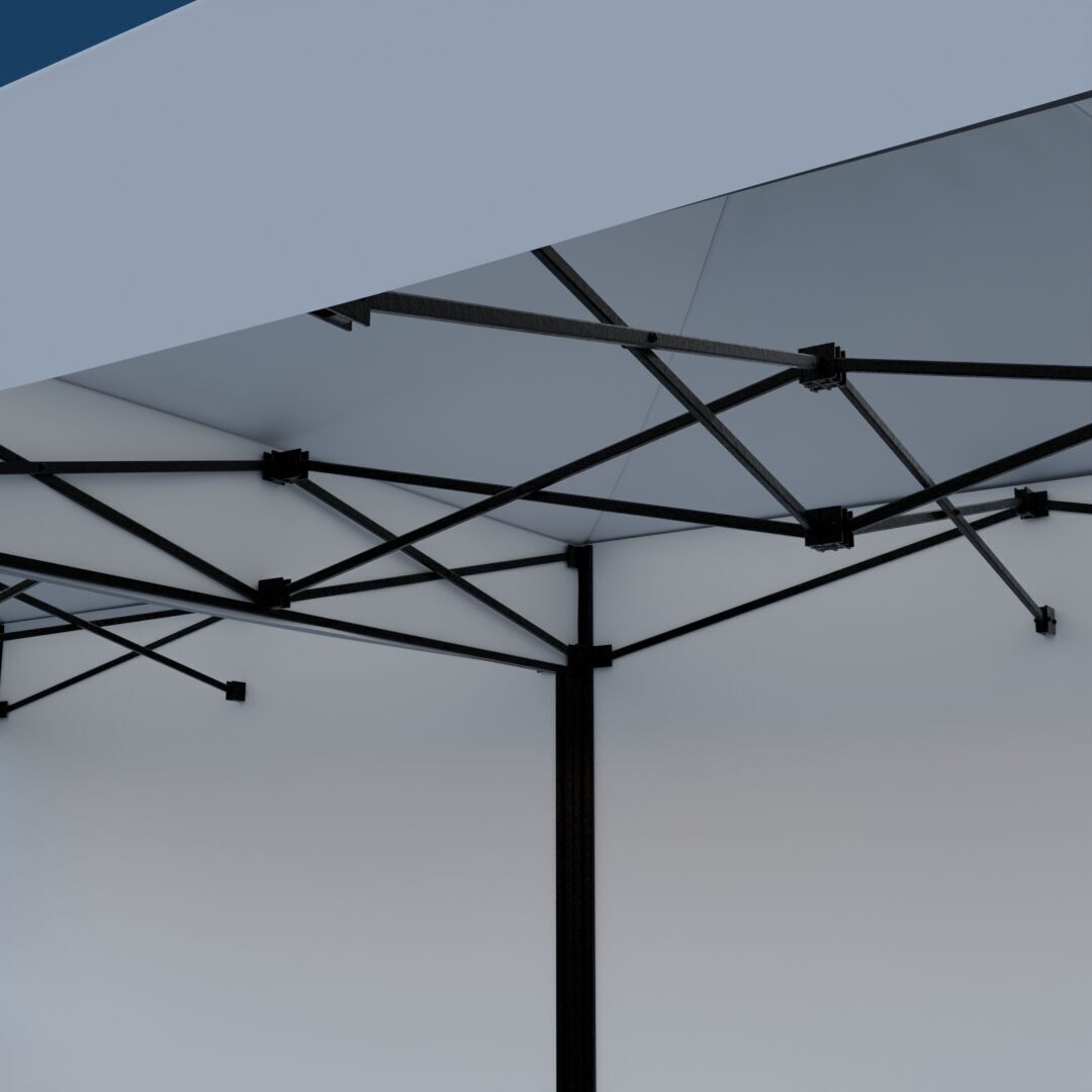 Tent Event 4 Low-poly 3D model_2