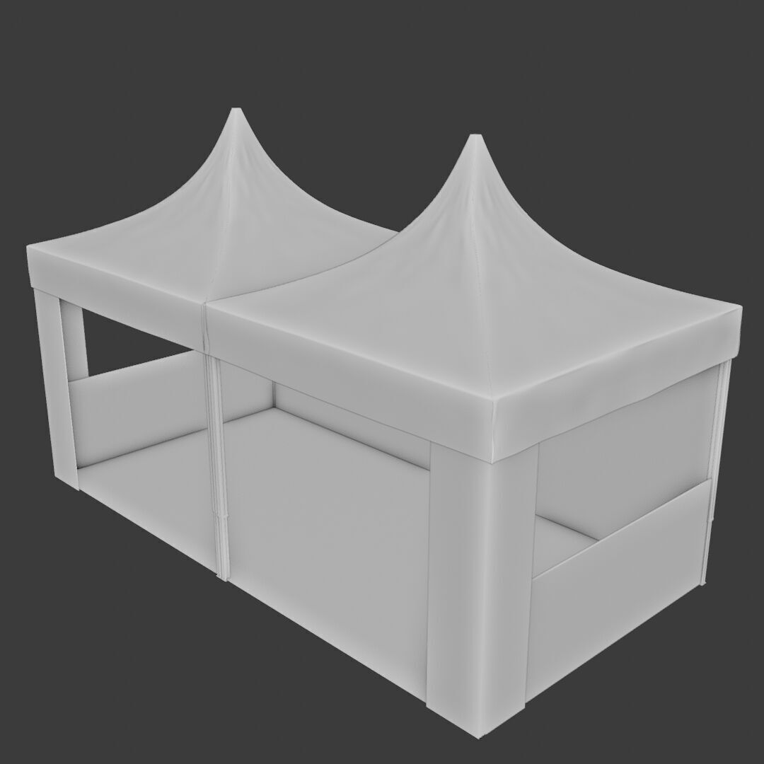 Tent Event 4 Low-poly 3D model_8