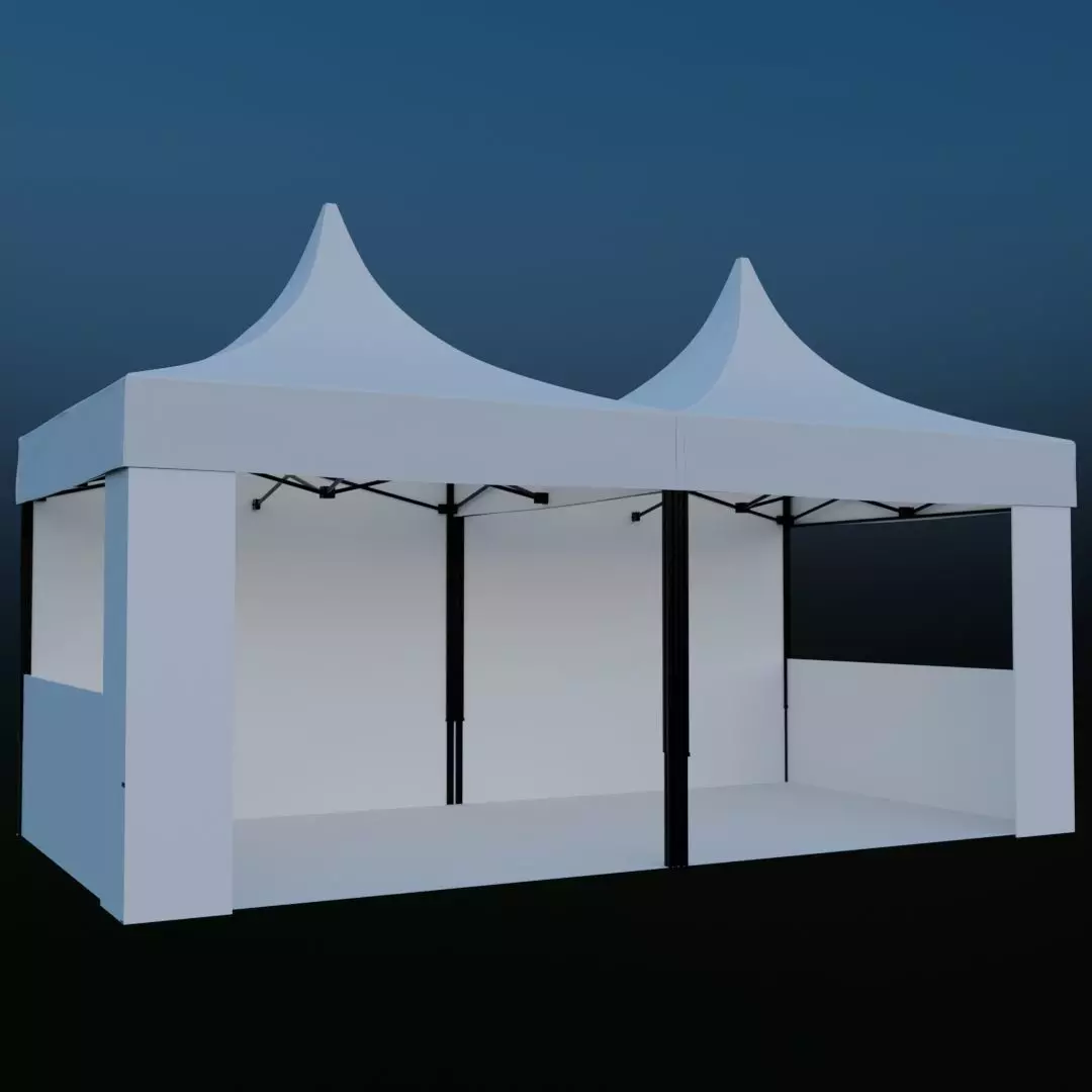 Tent Event 4 Low-poly 3D model_0