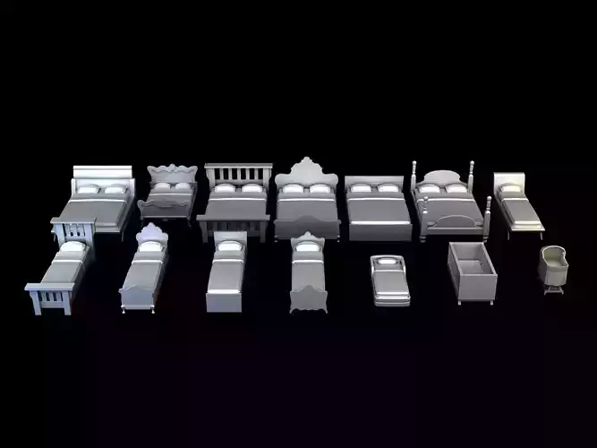 Miniatures - The Sims - Beds