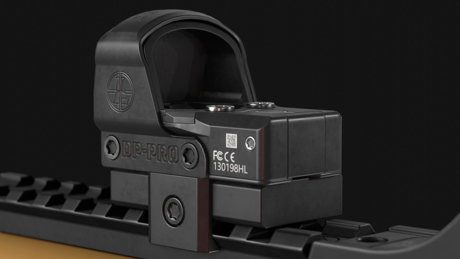 Leupold DeltaPoint Pro - Reddot Optic Sight - Game Asset Low-poly 3D model_3