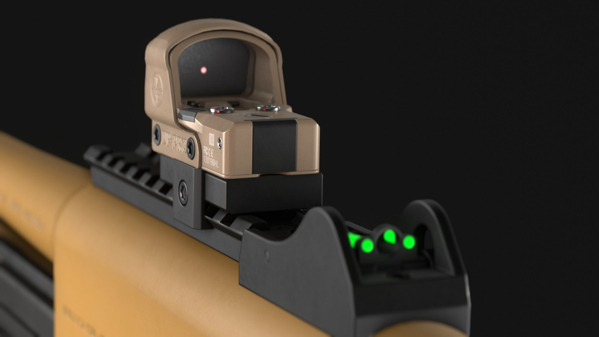 Leupold DeltaPoint Pro - Reddot Optic Sight - Game Asset Low-poly 3D model_4