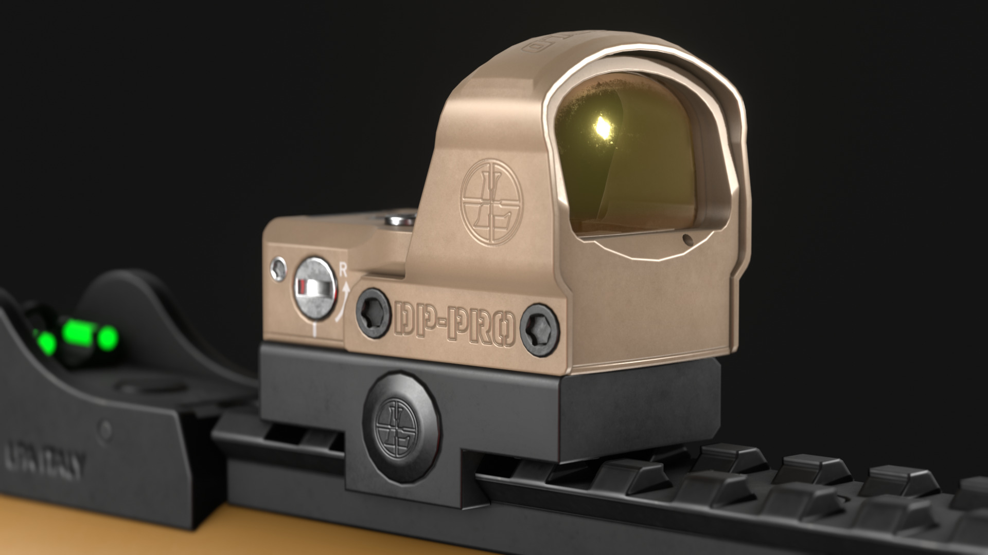 Leupold DeltaPoint Pro - Reddot Optic Sight - Game Asset Low-poly 3D model_5
