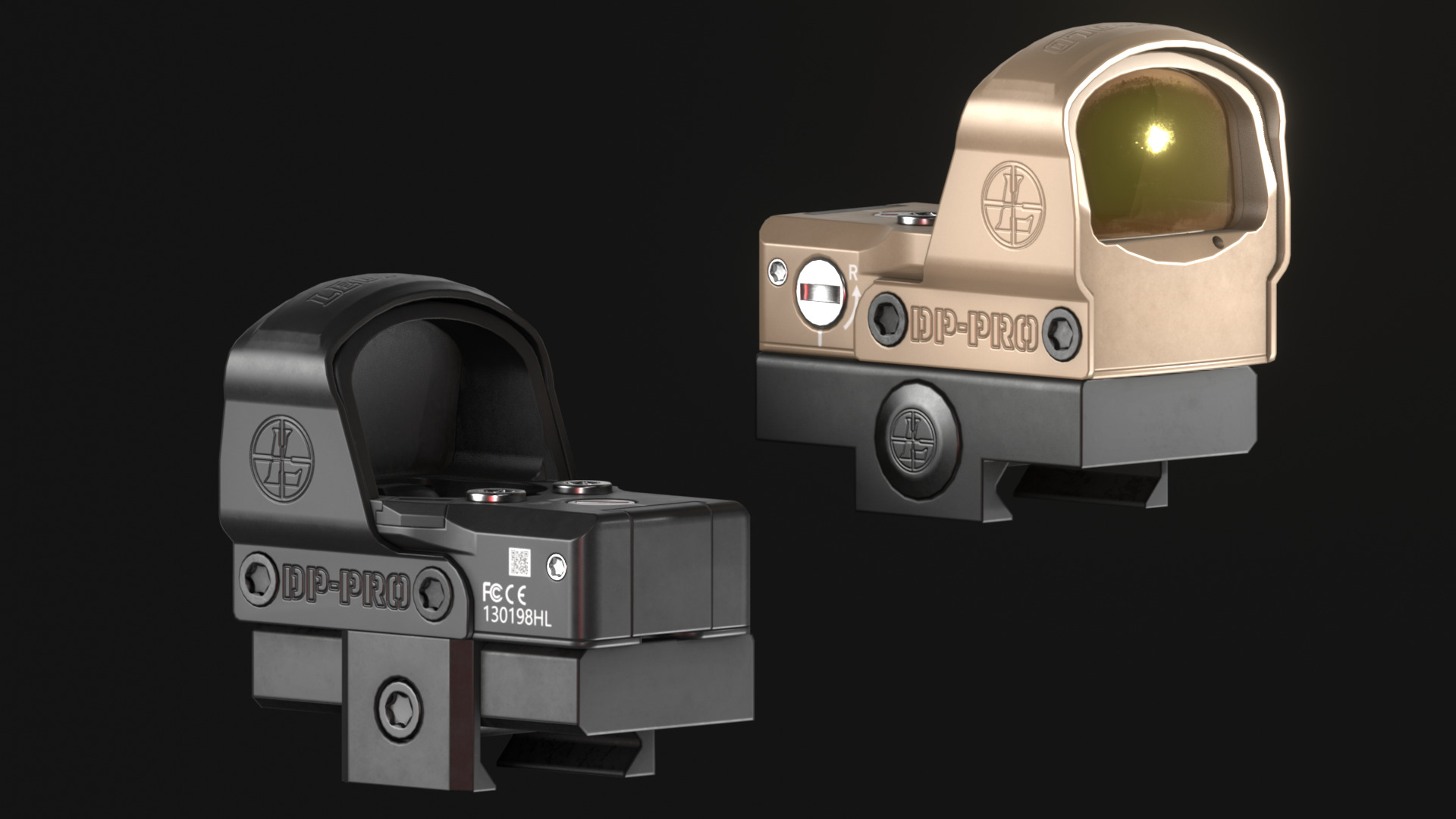 Leupold DeltaPoint Pro - Reddot Optic Sight - Game Asset Low-poly 3D model_2