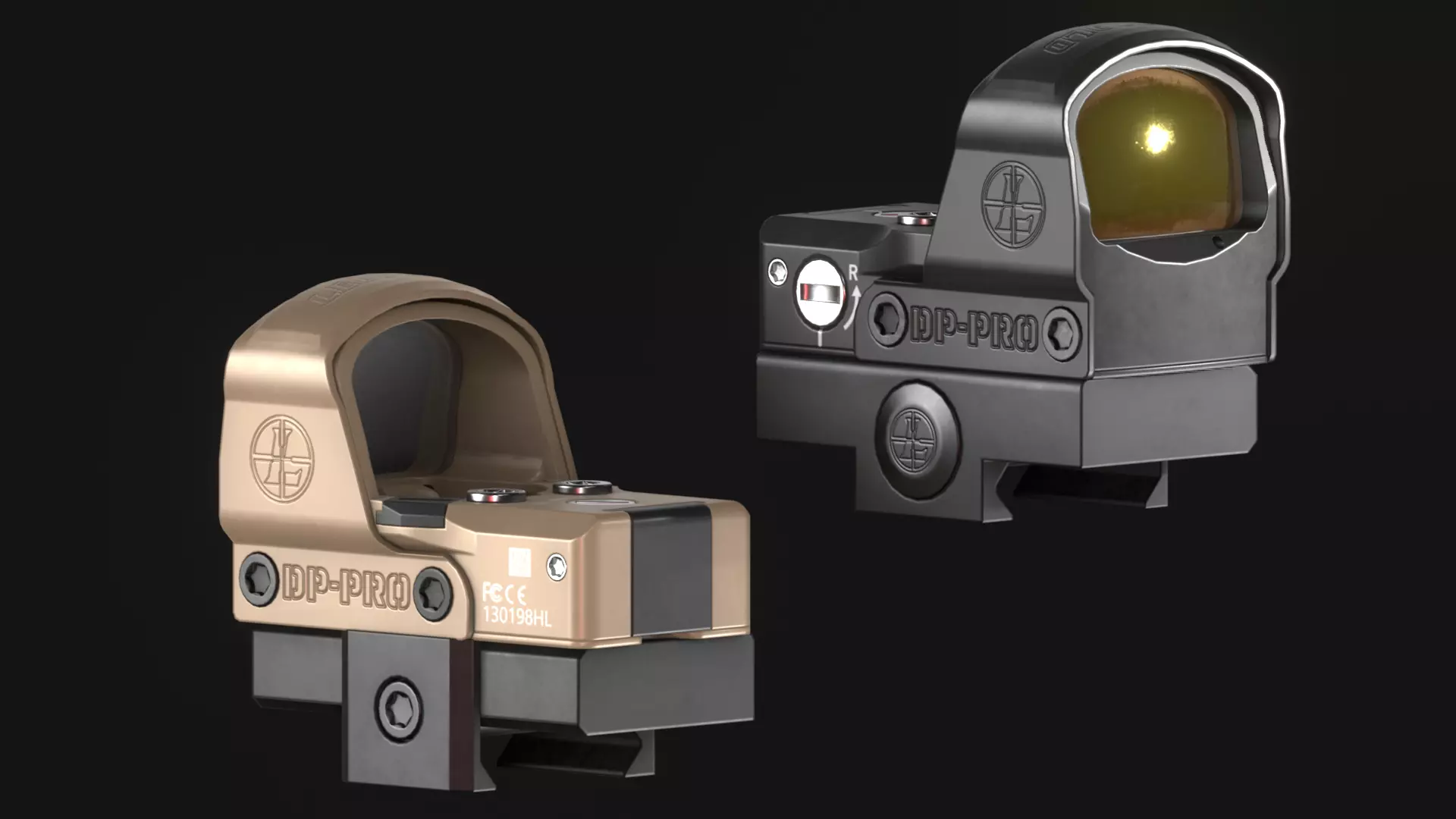 Leupold DeltaPoint Pro - Reddot Optic Sight - Game Asset Low-poly 3D model_0