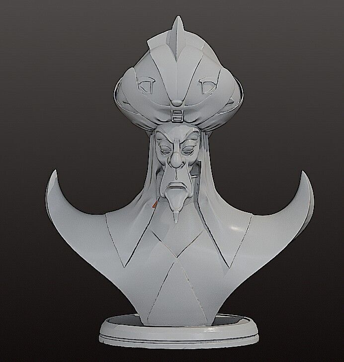JAFAR BUST FROM ALADDIN MOVIE 3D print model_7