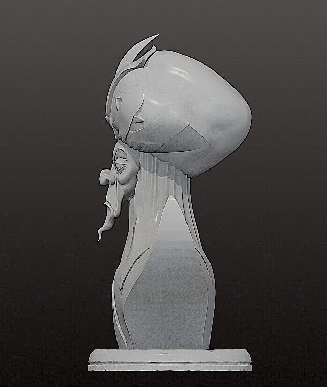 JAFAR BUST FROM ALADDIN MOVIE 3D print model_4