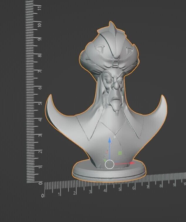 JAFAR BUST FROM ALADDIN MOVIE 3D print model_2