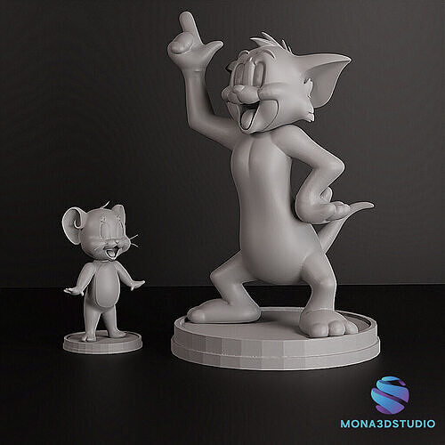 TOM AND JERRY FIGURES 3D print model
