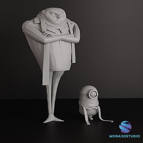 DESPICABLE ME AND MINION FIGURES 3D print model