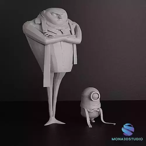 DESPICABLE ME AND MINION FIGURES 3D print model
