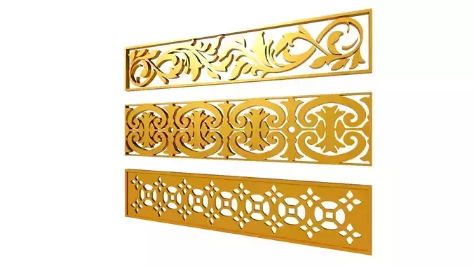 Gold Carving 8 3D model