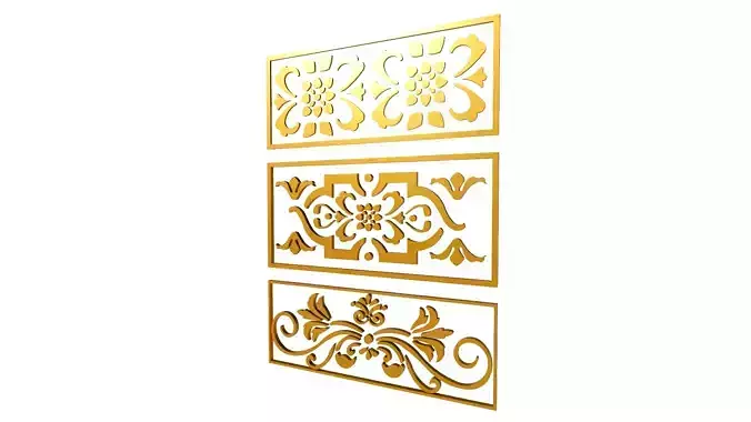 Gold Carving 9 3D model