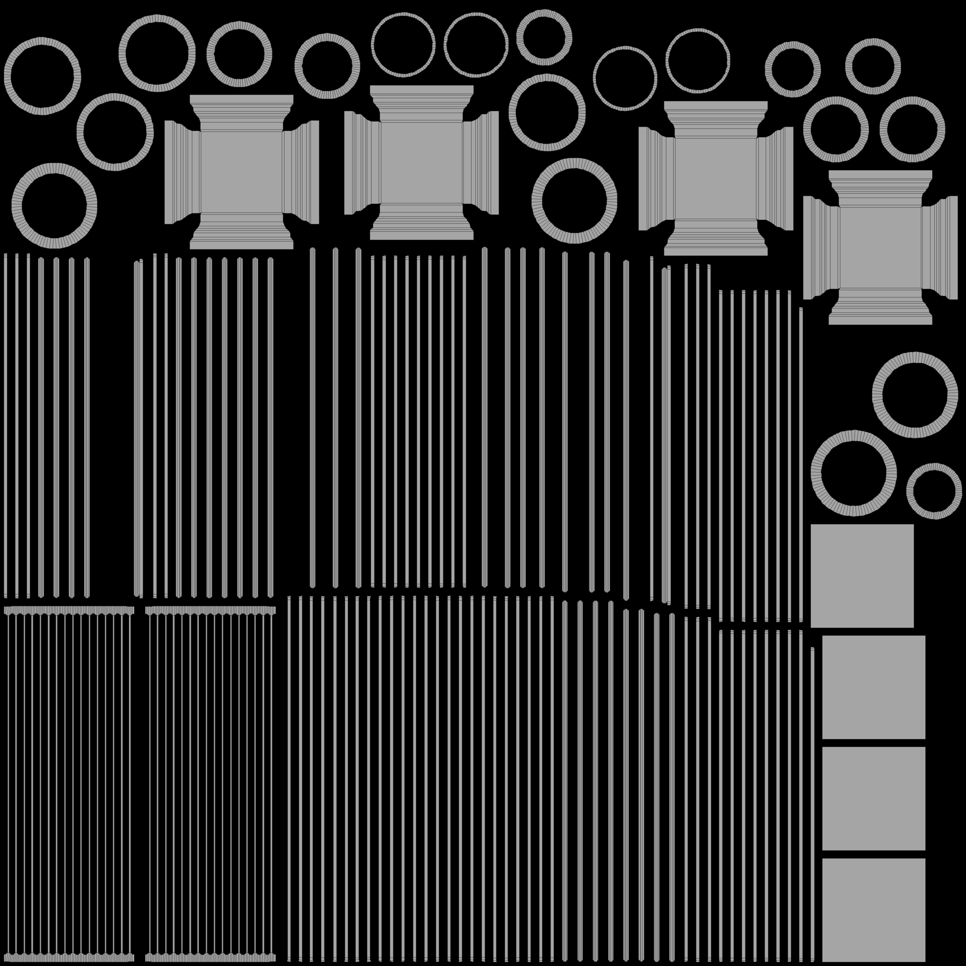 Fantasy fight arena Low-poly 3D model_20