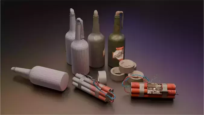 Molotov Cocktail - Dynamite Explosives Pack