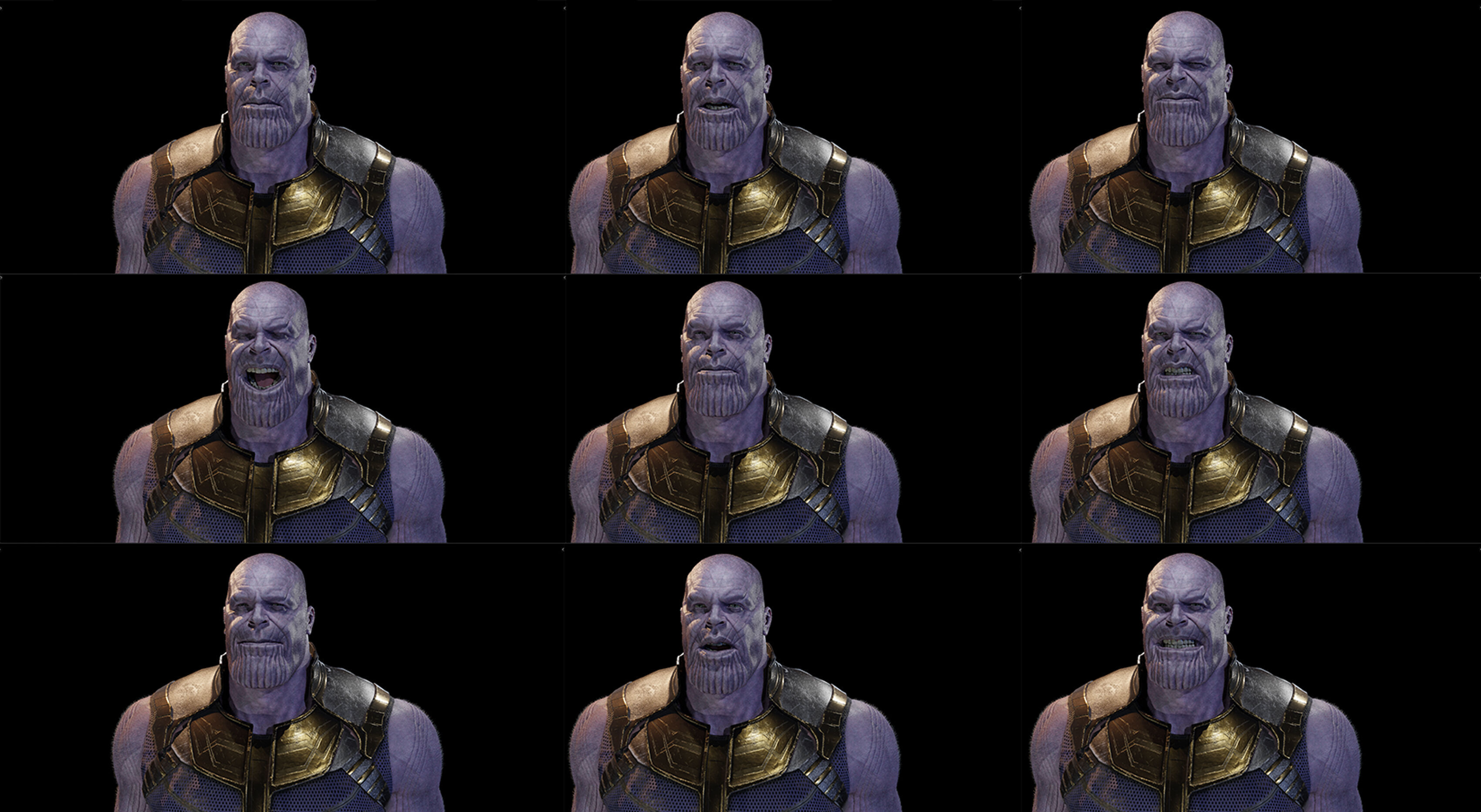 Thanos from Avengers Infinity War - IW Suit 3D model_21